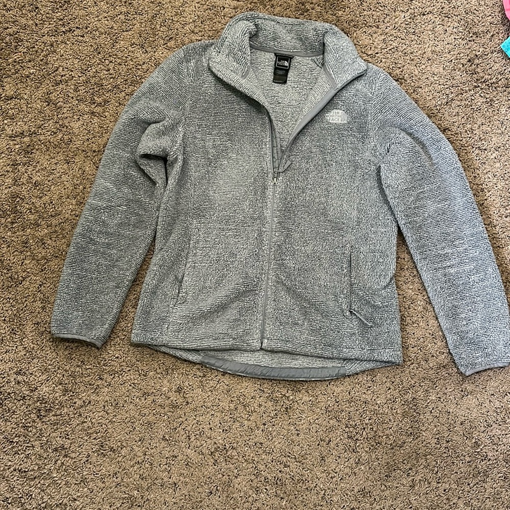 Fuzzy large women’s zip jacket